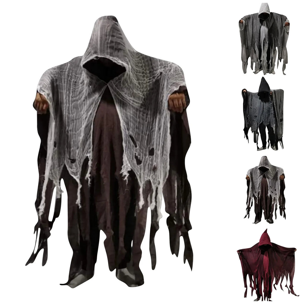 Halloween Gothic Hooded Cloak – Dementor Cosplay Cape Unisex Halloween Costume Cape Oasis Select