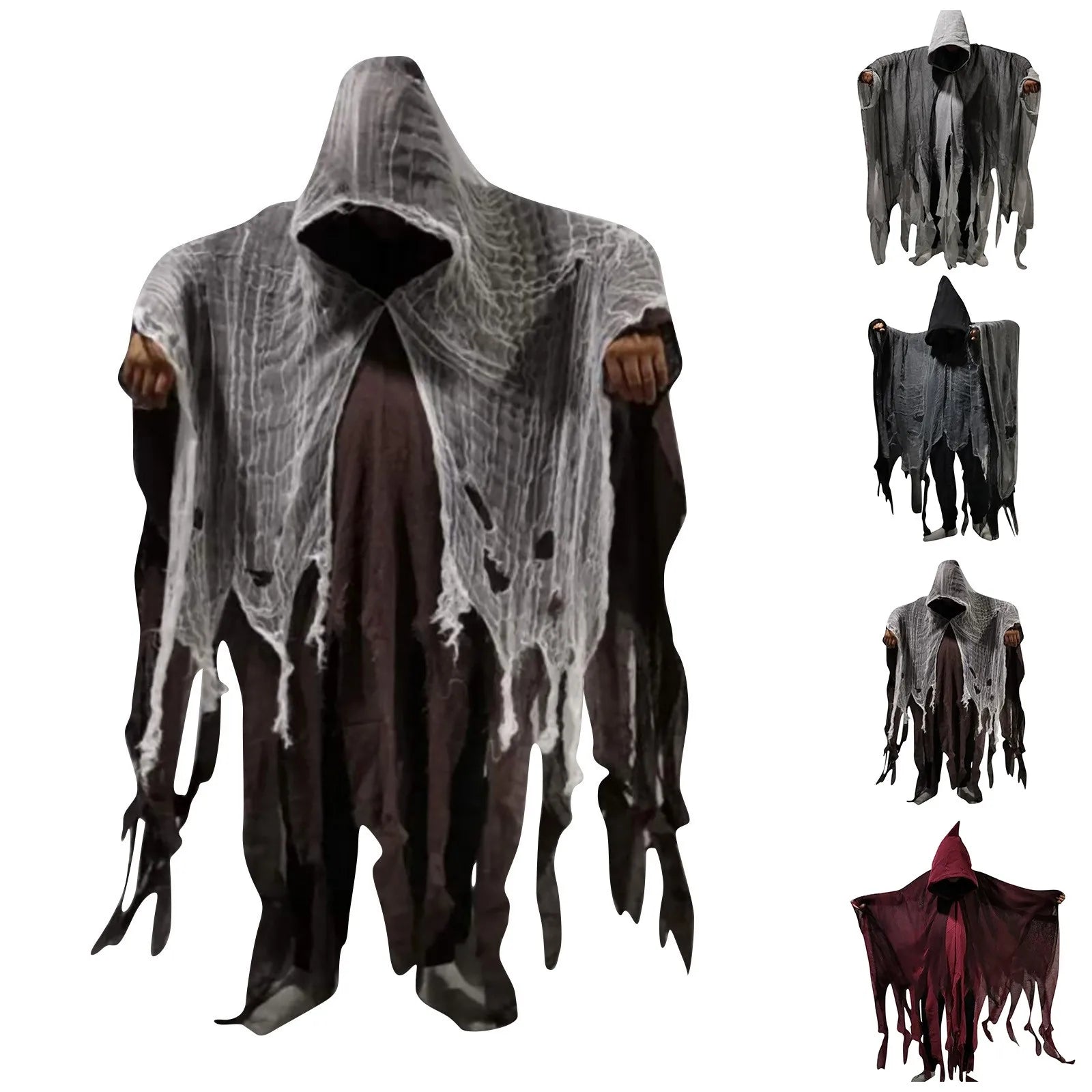 Halloween Gothic Hooded Cloak – Dementor Cosplay Cape Unisex Halloween Costume Cape Oasis Select