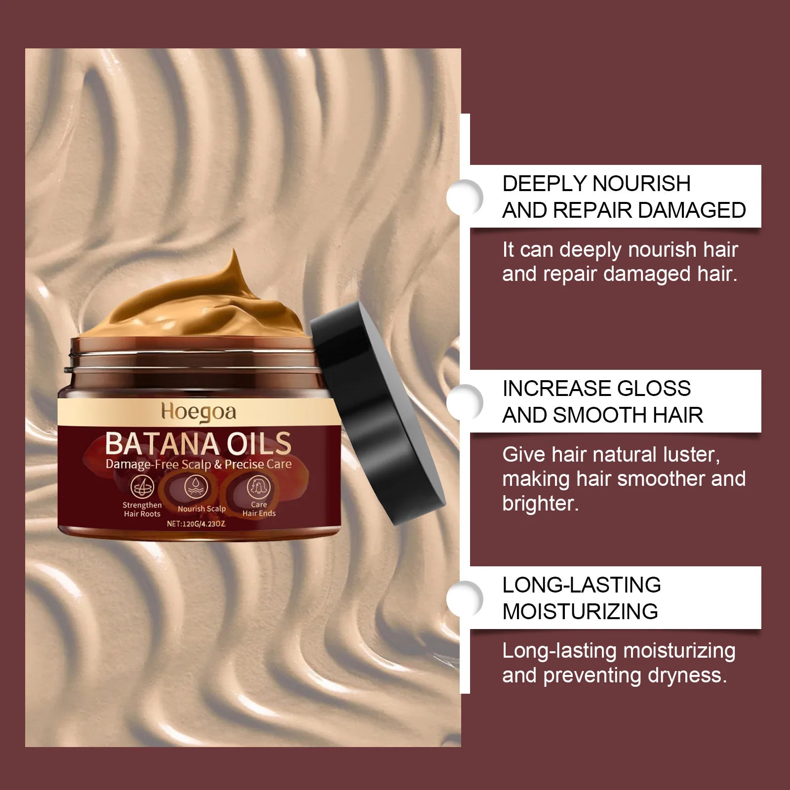 HOEGOA Batana Hair Mask – Deep Nourishment & Softness 120g