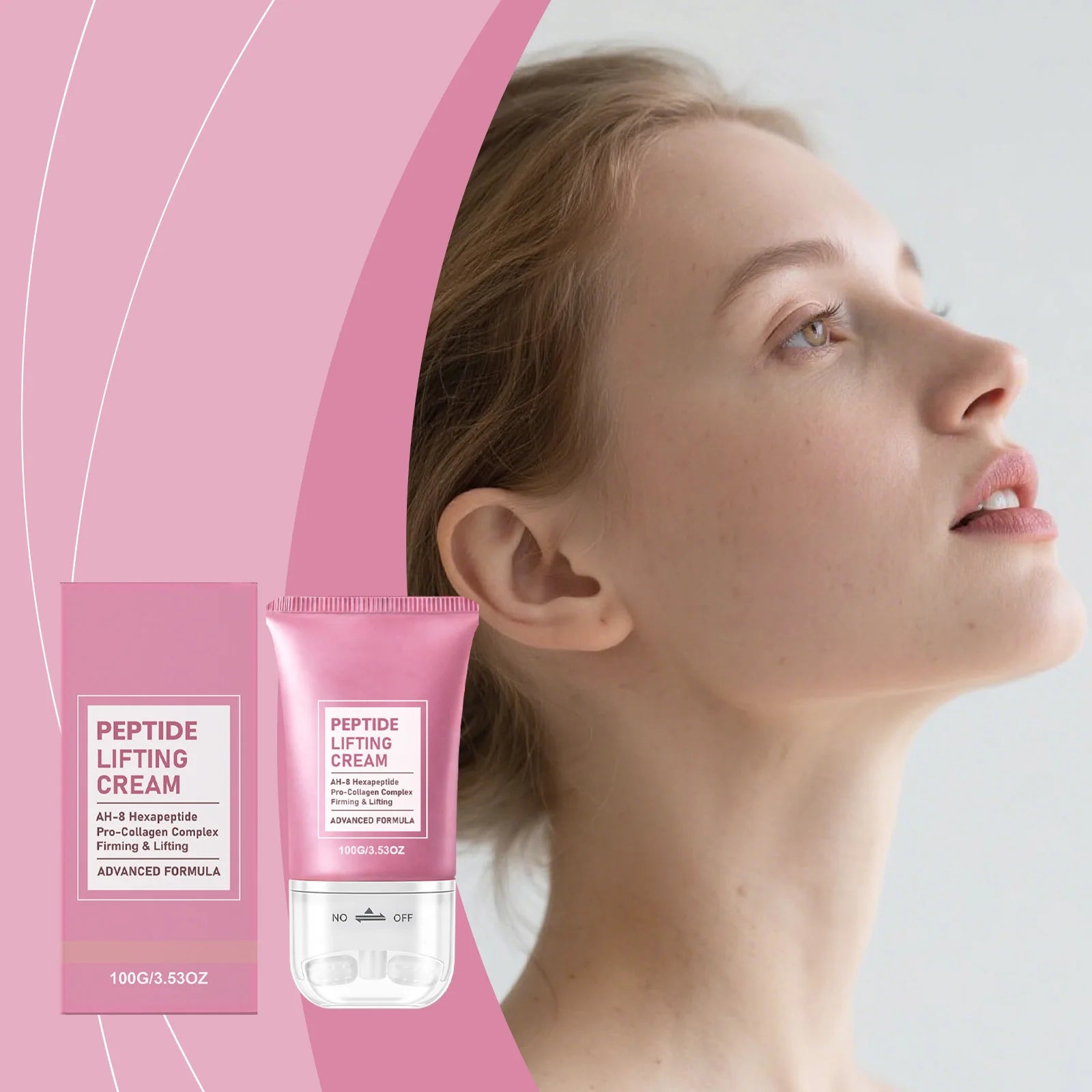 AH-8 Firming Neck Roller Cream – Lift, Tighten & Fade Fine Lines Neck Firming Cream Oasis Select
