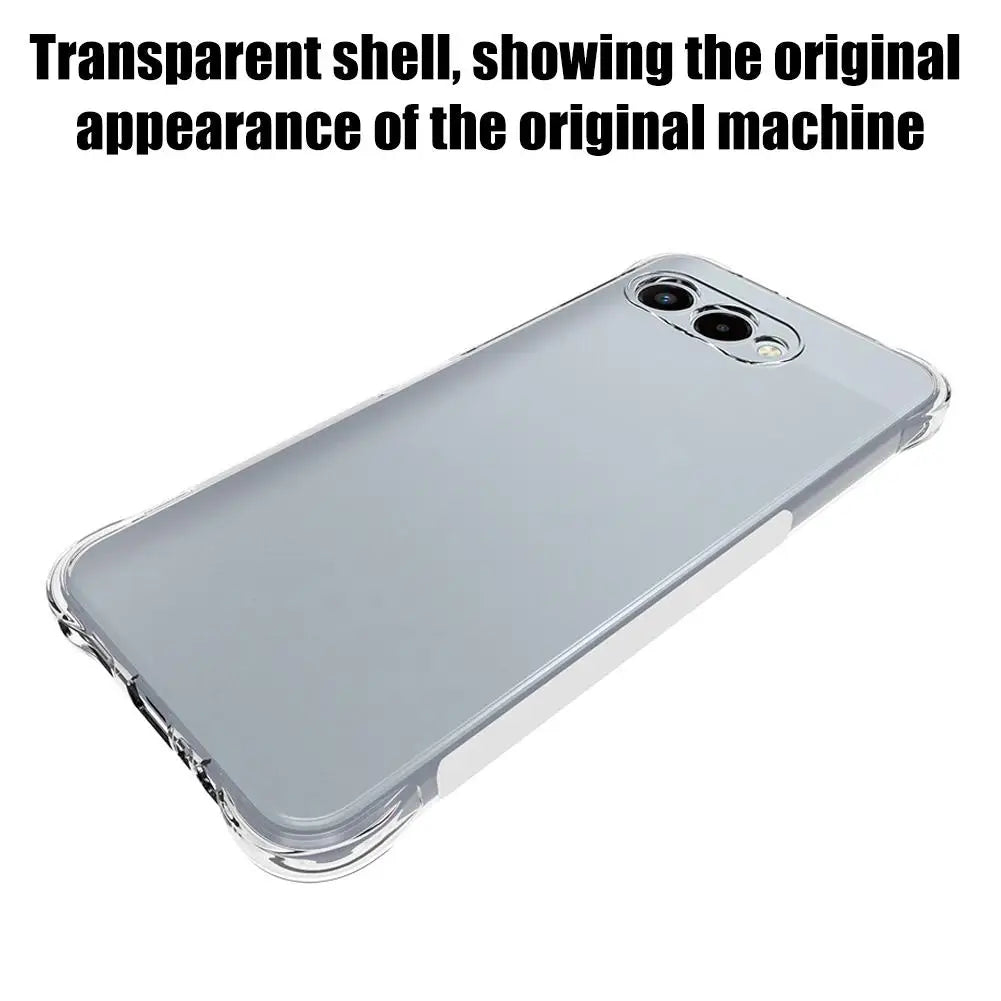 For T-Mobile Revvl 8 5G transparent phone case with four corner anti drop shell Oasis Select