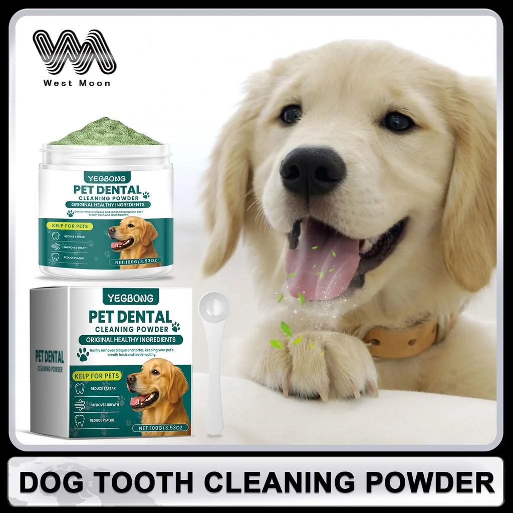 Pet Teeth Cleaning Powder for Dog Reduces Tartar and Calculus Protect Dog Oral Gum Health Freshen Breath Dog Cleaning Products Oasis Select Default Title