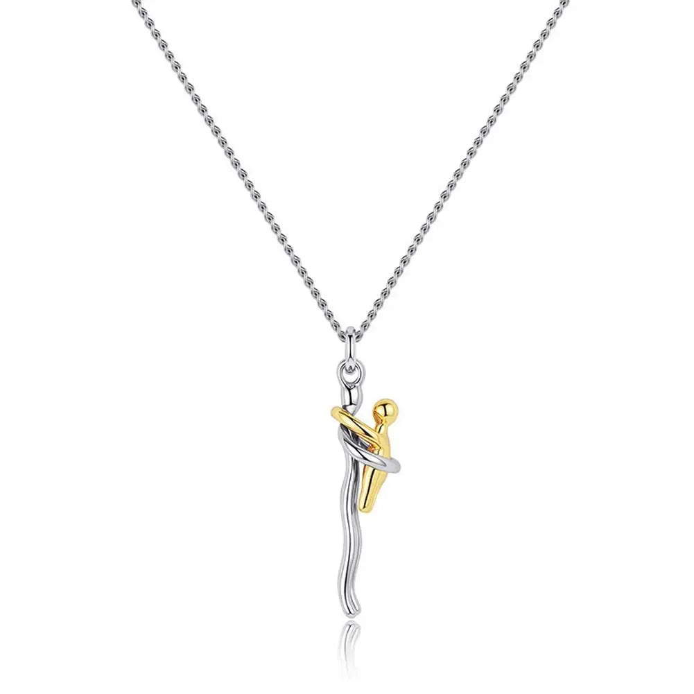 2026 NEW Hug Necklace Mother And Child Hug Pendant Love Embrace Jewelry Family Anniversary Valentine's Day Gift Oasis Select 01