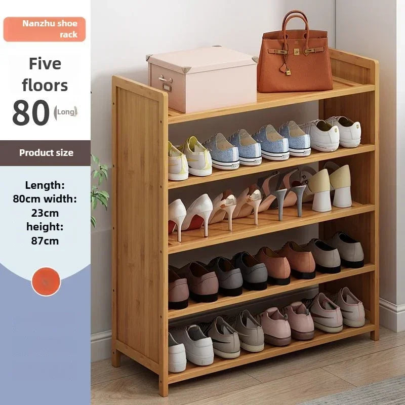 Multi-functional Space-saving shoe rack Multi-layer bamboo shoe rack Storage dust-proof storage shoe rack Oasis Select Fifth floor C