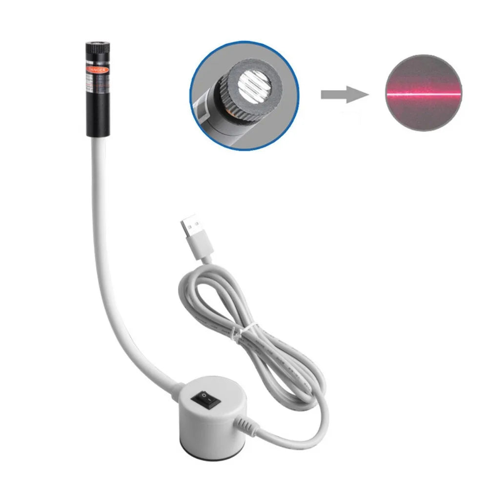 Laser Sewing Guide Light – Dot Line Cross & Magnetic Base USB
