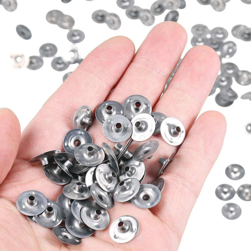 500-Pc Metal Candle Wick Sustainer Tabs | DIY Candle Making Kit Candle Making Supplies Oasis Select