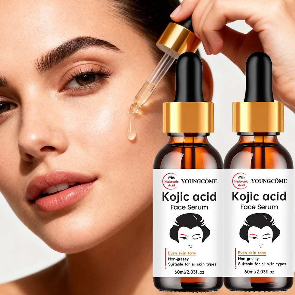 YOUNGCOME Kojic Acid Face Serum 2-Pack – Brightening Dark Spot Brightening Face Serum Oasis Select
