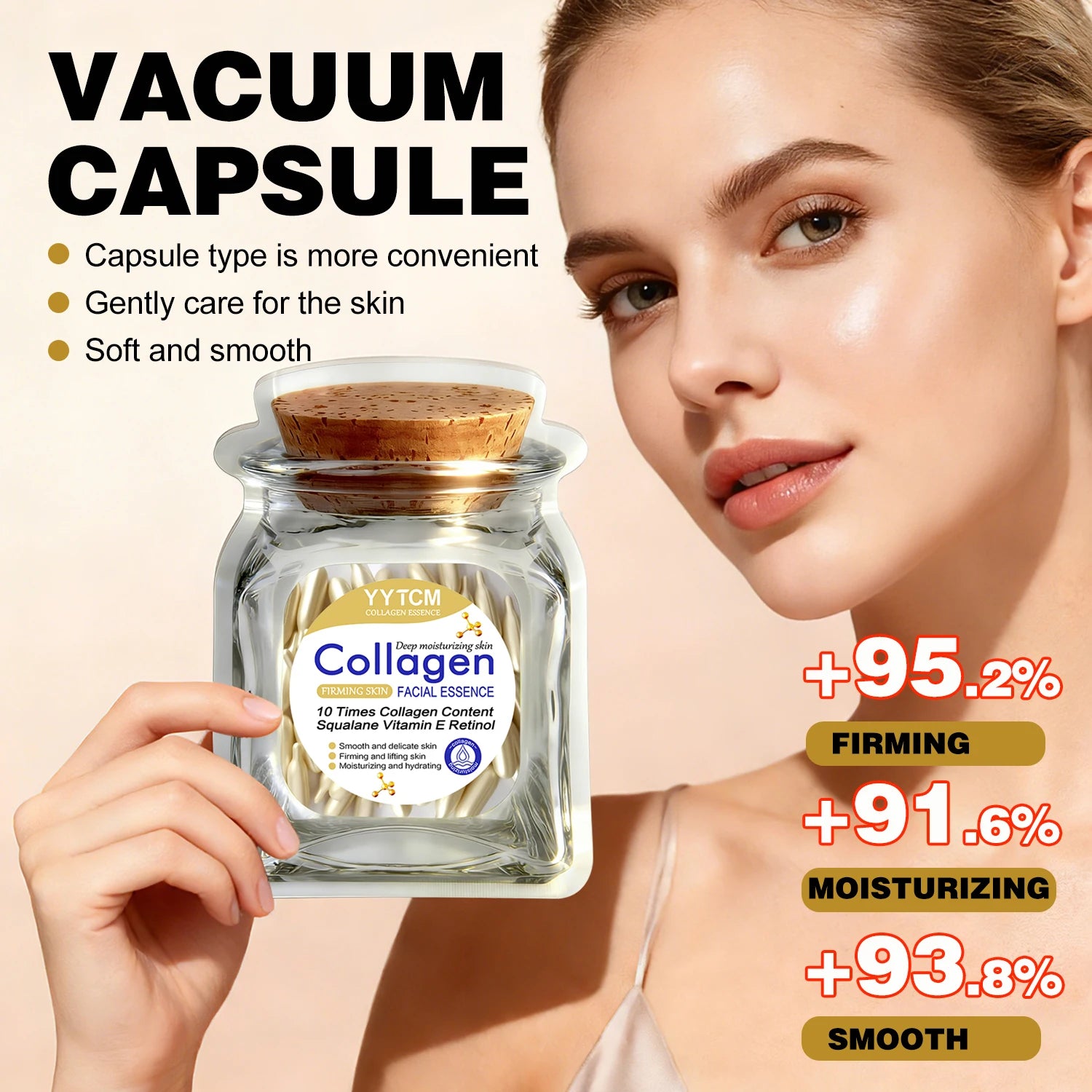 Collagen Firming Capsule Serum with Squalane & Retinol Face Capsule Serum Oasis Select