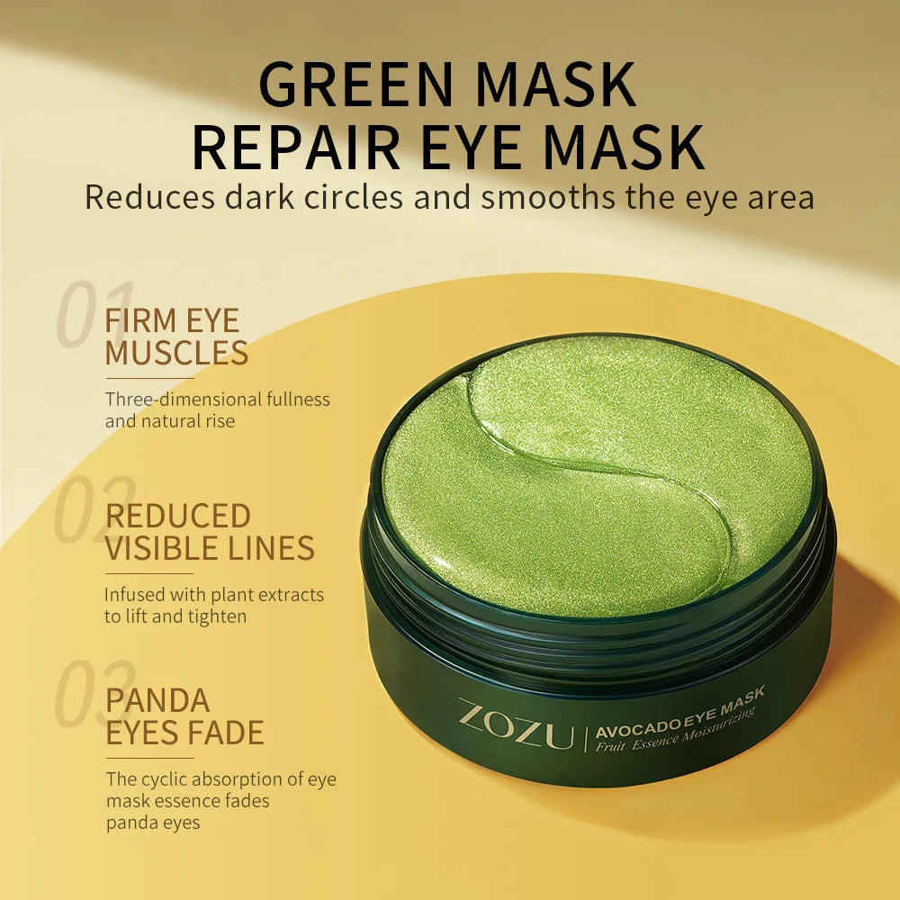 BIOAOUA 120pc Avocado Collagen Eye Masks – Dark Circles & Bags Collagen Eye Mask Oasis Select