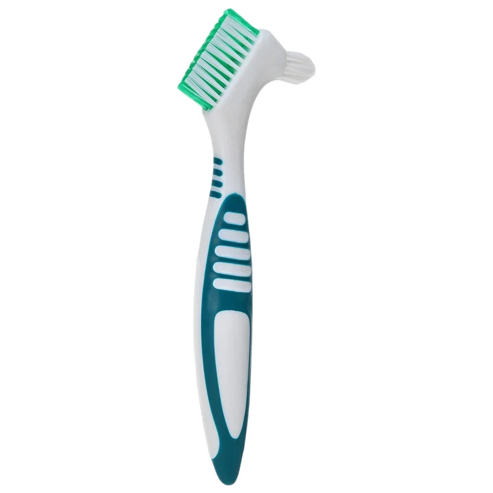 Double Sided Toothbrushes Portable Denture Brush Invisible Braces Orthodontic Retainer Descaling Cleaning Brush Supplies Tools Oasis Select Green