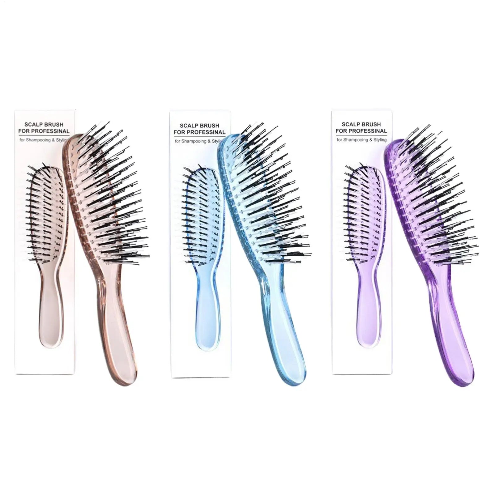 1pcs Head Massager Scalp Brush Hair Massager Shampoo Brush Wet Plastic Detangling Brush Hair Cleaning Comb 3 Colors Oasis Select