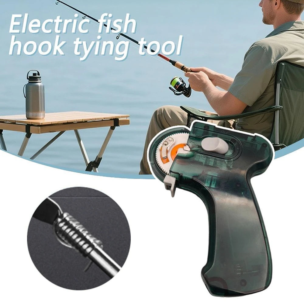 Automatic Electric Fishing Hook Layer Machine Portable Fishing Hook Line Tying Binding Device Fast Knotting Tool for Fishing Oasis Select