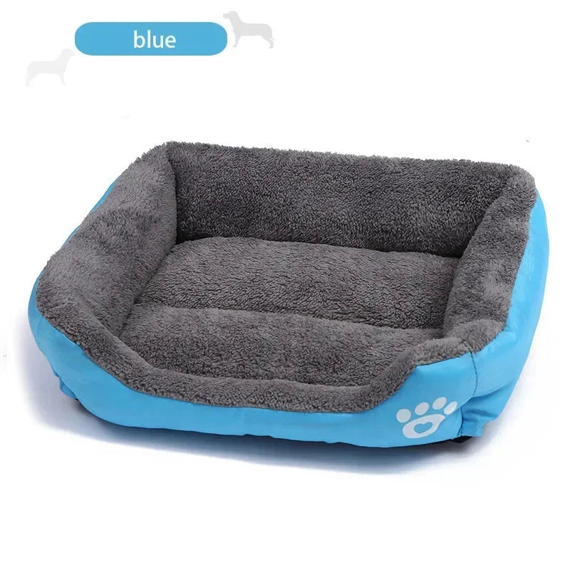 Dog Bed Pets House for Puppy Small Medium Large XXL Supplies Kennel Mat Nesk Sleeping Plush Washable Cat cushion Products indoor Oasis Select blue S 45x30CM