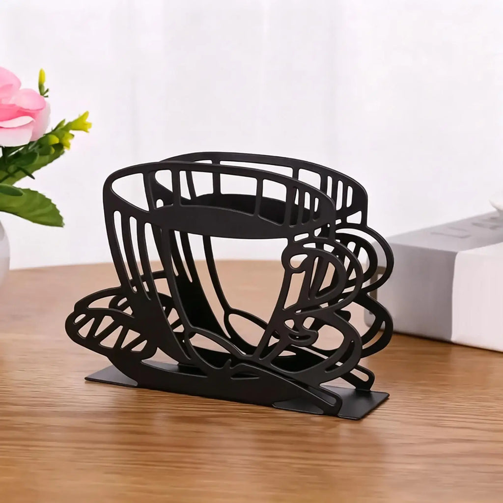 Iron Vertical Napkin Holder Tabletop Tissue Dispenser Stand For Cafe Hotel Restaurant Dining Tabletop Metal Napkin Holder Oasis Select