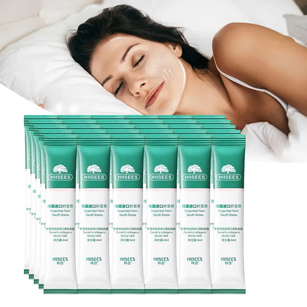 30-Pack Centella Collagen Sleeping Face Mask – Anti-Aging Sleeping Face Mask Oasis Select 30pcs