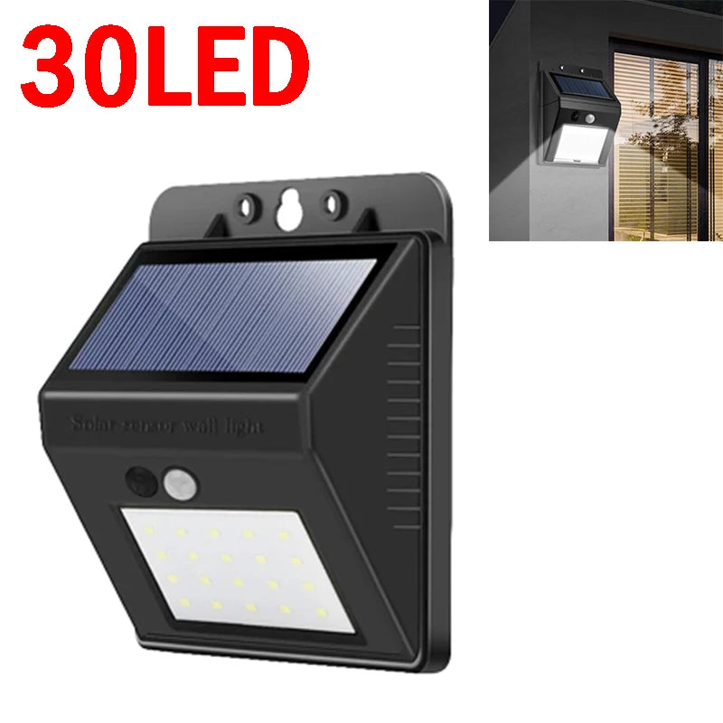 Newest 6000lm Outdoor Solar LED Lamp Super Bright Solar Street Light With Motion Sensor Remote Control Garden Lights Waterproof Oasis Select 30 LED