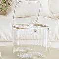 Clear Coffee Pod Holder with Lid, Coffee Pods Storage for Counter, Small Food Storage Organizer Bins, Clear Plastic Bins Oasis Select Clear