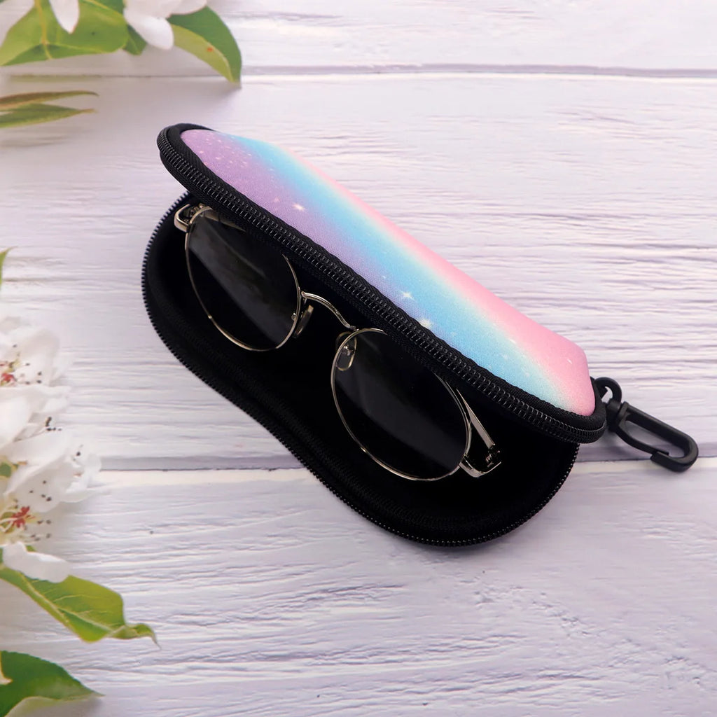 Starry Sky Glasses Case Unisex Travel Sunglasses Protector Box Glasses Bag Fashion Zipper Storage Box Portable Soft Case Oasis Select