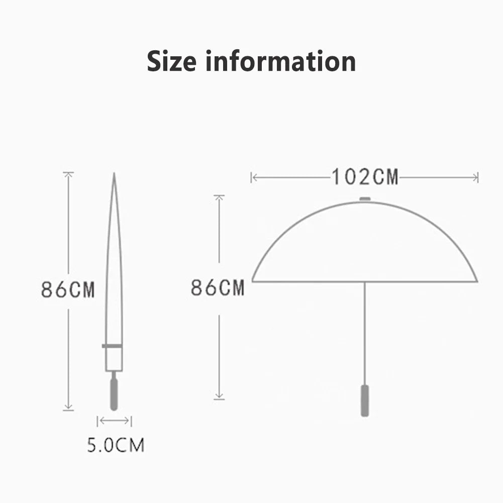 PEAKINBAGS Ultra Large 24-Rib Long Handle Retro Windproof Umbrella