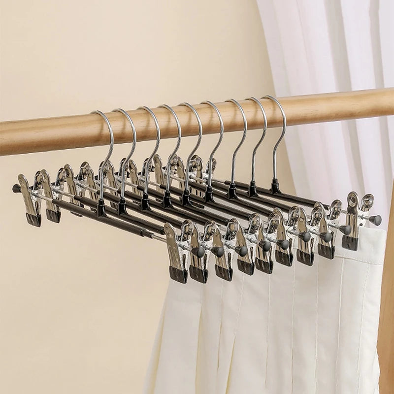 Metal Windproof Hanger Clothes Home Pants Coat Non-slip Drying Oasis Select black