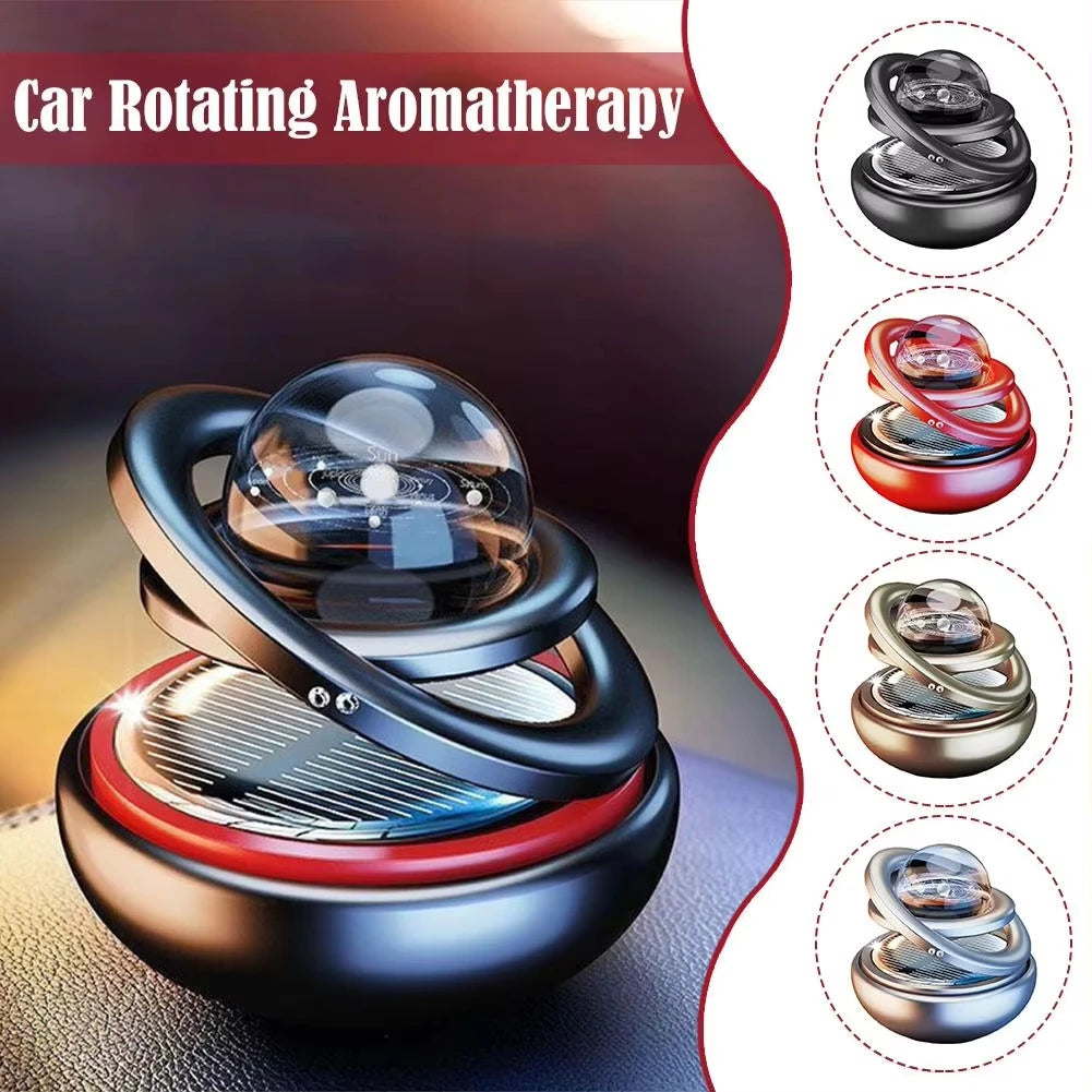 Auto Car Solar Aromatherapy Ornaments Car Double Suspended Crystal Ball Aromatherapy Perfume Ornaments Creative Ornaments Oasis Select
