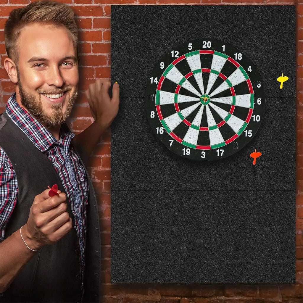 Dart Backboard Large Felt Wall Tiles Dart Board Backer Large Backer Board with Professional Design for Offices Outdoor Room Oasis Select