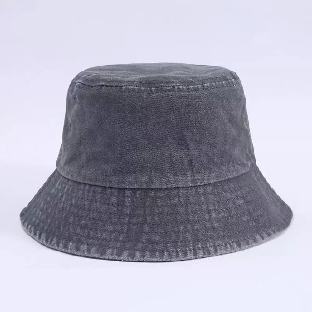 High Quality Unisex Cotton Bucket Hats Solid Color Summer Sunscreen Panama Hat Multicolors Outdoor Fisherman Hat Oasis Select 13