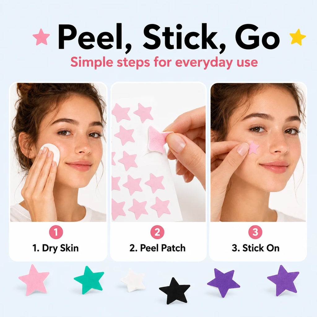 280/1120Pcs star shaped - containing tea tree oil acne patch, alcohol free, non irritating absorption of acne secretions Oasis Select