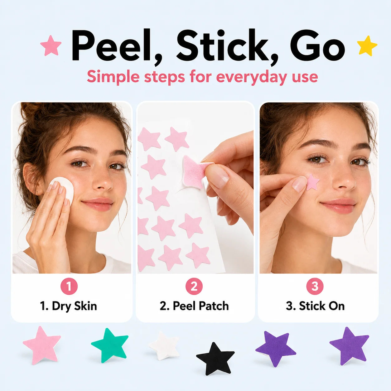 280/1120Pcs star shaped - containing tea tree oil acne patch, alcohol free, non irritating absorption of acne secretions Oasis Select