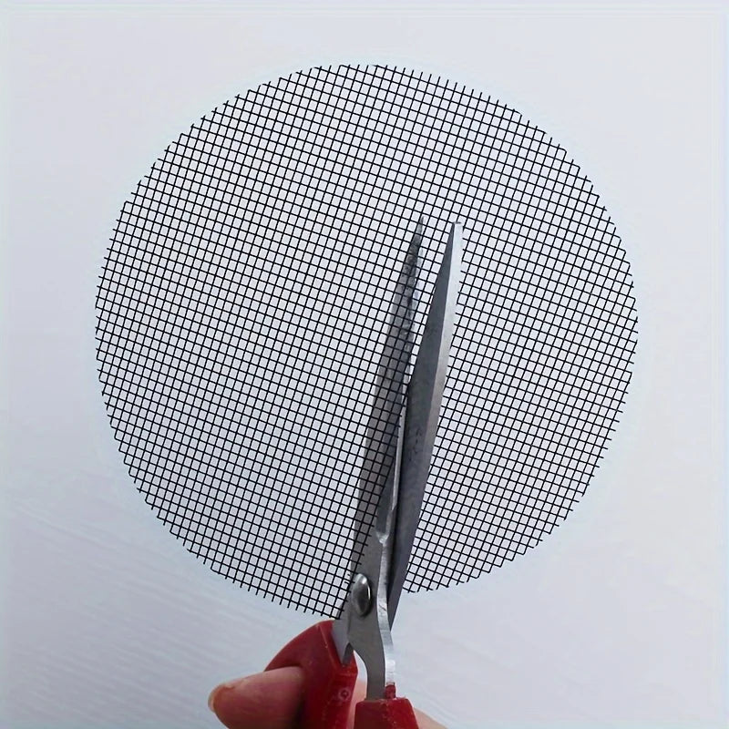 50pcs Round Drainage Mesh Pads for Flower Pots - Breathable, Prevents Soil Leakage, Reusable Mesh for Bonsai, Gardening Mesh Oasis Select