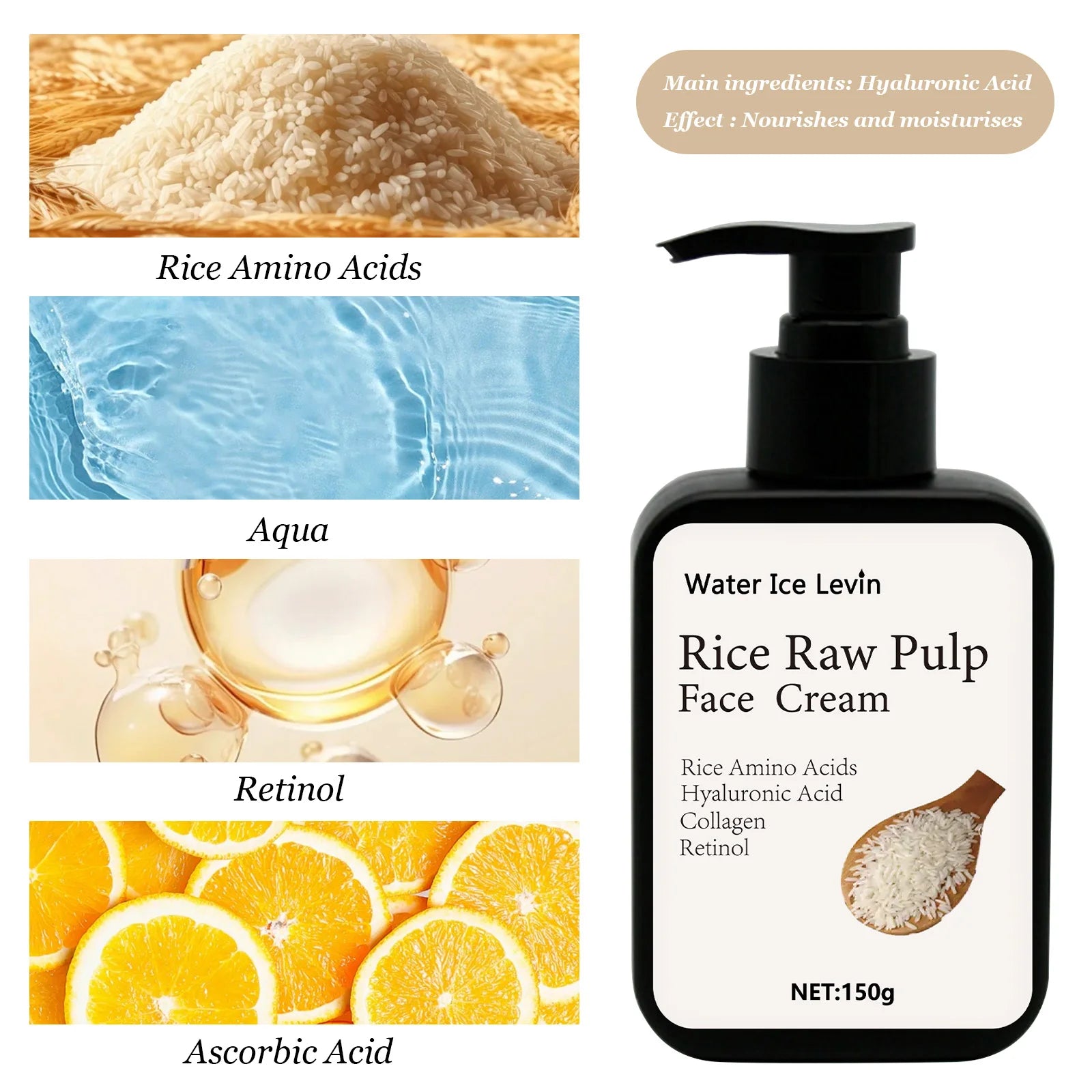 Rice Pulp Anti-Freckle Cream – Dark Spots & Brightening 150g Brightening Face Cream Oasis Select