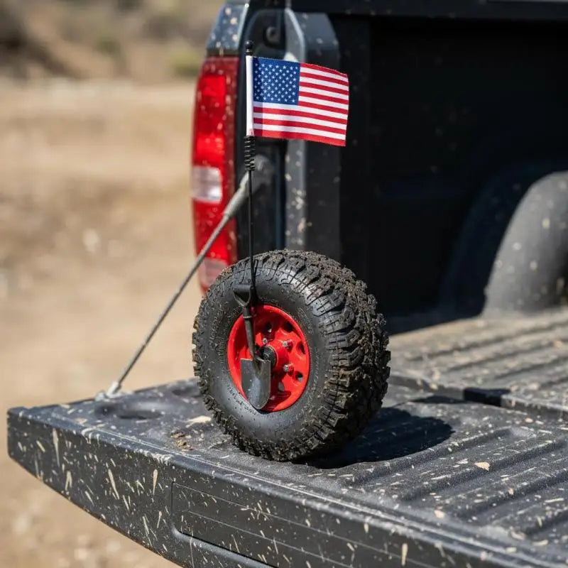 Set High Vis Mini Vehicle Tire Rear Decor; Durable Mini Spare Tire Kit; Easy Install for Extended Travel Oasis Select