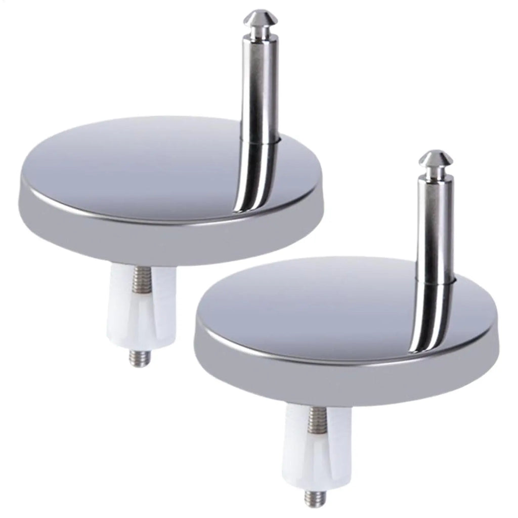 2Pcs Toilet Seat Hinges Universal Seat Top Fix Hinge Stainless Steel Replacement Toilet Seat Parts Mounting Connector Attachme Oasis Select