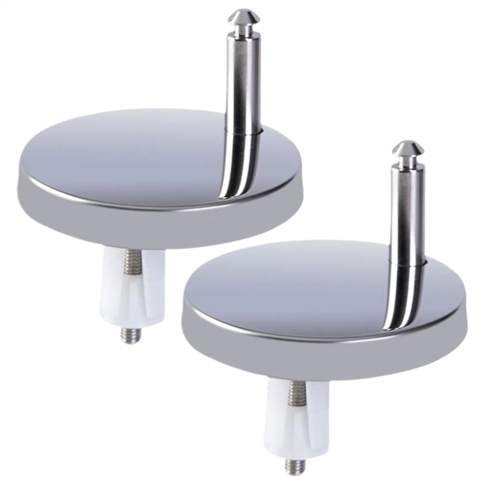 2Pcs Toilet Seat Hinges Universal Seat Top Fix Hinge Stainless Steel Replacement Toilet Seat Parts Mounting Connector Attachme Oasis Select