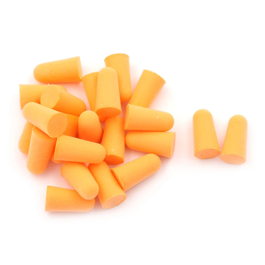 20pcs Universal Ultra Soft Foam Earplug Noise Cancelling Rebound Ear Plugs For Sleeping Snoring Work Loud Sound Reduction Oasis Select 0 Orange