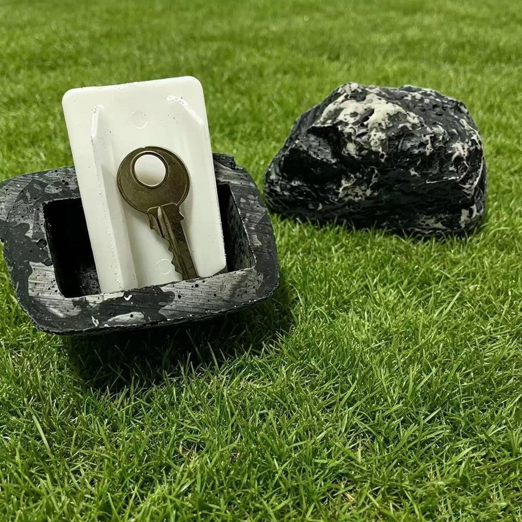 Key Rock Outdoor Spare Garden Key Box Rock Hidden Hide In Stone Security Safe Storage Hiding Containers Hidden Key Holder Box Oasis Select