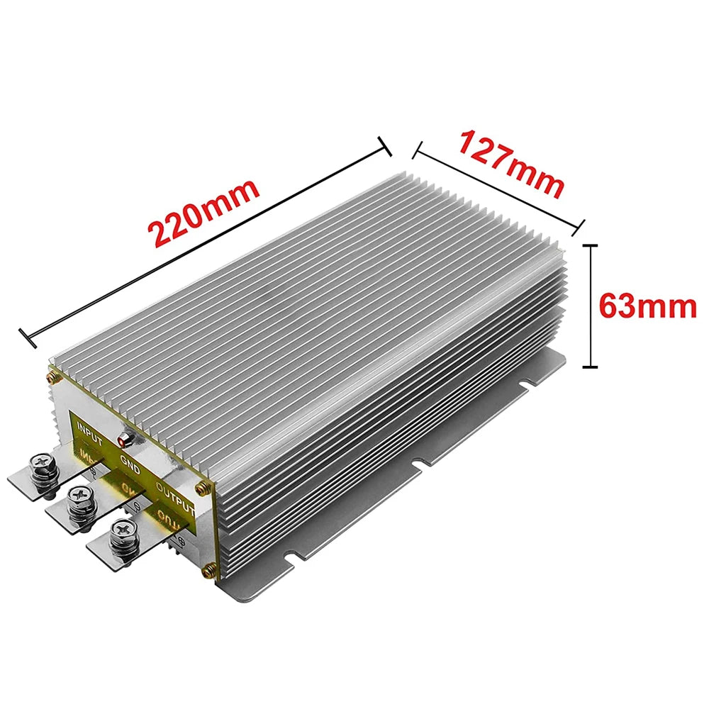 Waterproof DC/DC 12V to 24V BoostConverter 40A 960W Step UpVoltageRegulatorModuleCarPowerSupplyVoltageTransformer (Input10V-16V) Oasis Select 12V to 24V 50A