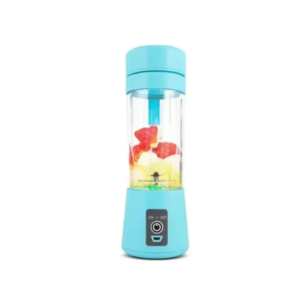 Mini 380ML Portable Blender for Shakes and Smoothies Rechargeable USB Traveling Fruit Juicer Cup Hand Fruit Blender Juicing Cup Oasis Select Blue