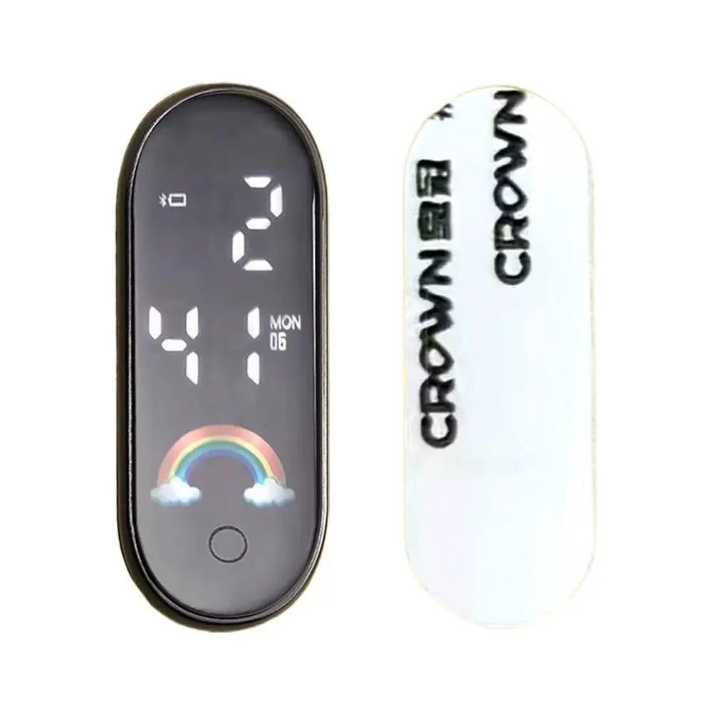 Luminous Motorcycle Car Clock Auto Internal Stick-On Mini Sport Waterproof Watch Mechanics Led Clocks Auto Ornament Accessories Oasis Select J