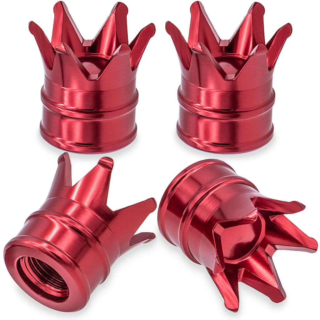 Aluminum alloy crown valve cap universal for all valves American 8v1 thread Oasis Select 4pcs 3
