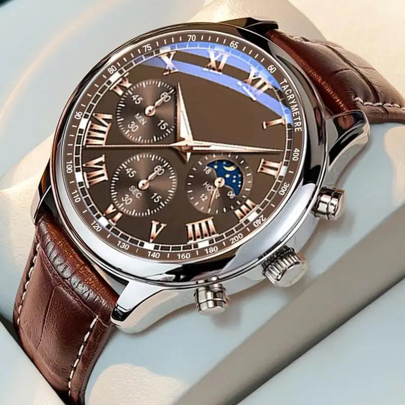 Casual Man Wristwatch Fashion Classic Week Waist Watch For Men Fashionable Men's Casual Sports Watches With Leather Strap Oasis Select