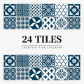 Mandala Tile Self-adhesive Wall Paste Waterproof and Oil-proof Kitchen and Bathroom Wall Decorative Tile Paste Stickers Oasis Select HZ061 10cm x 10CM x 24PCS