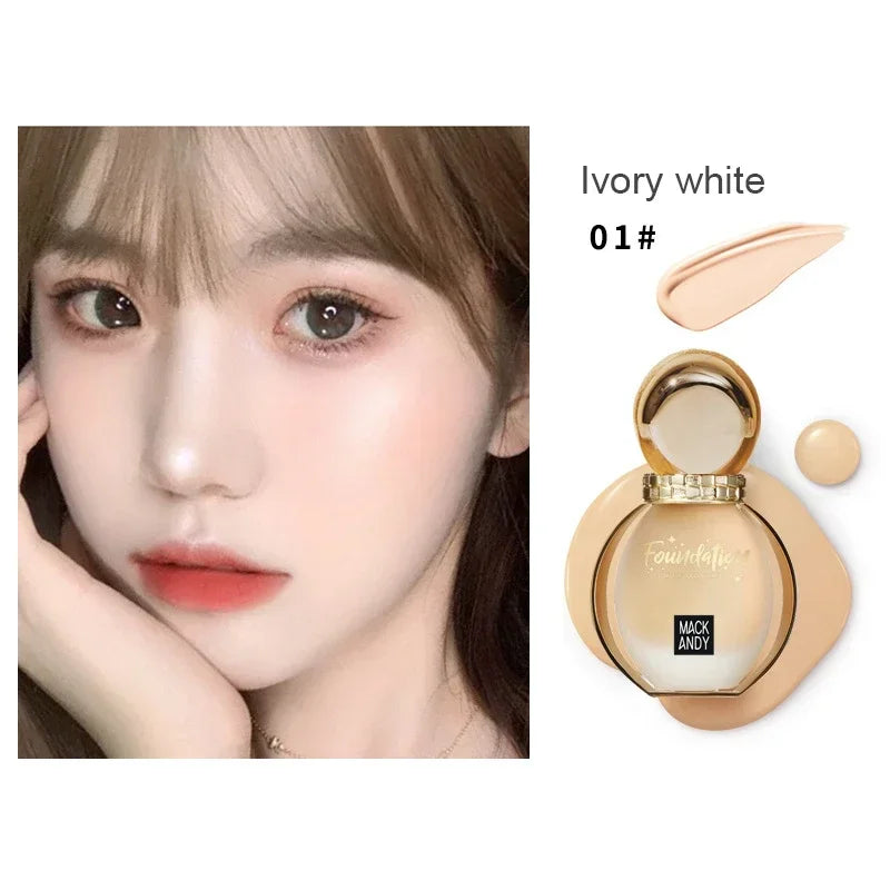 LUXURYTO 40ml Full Cover Liquid Foundation BB Cream Waterproof