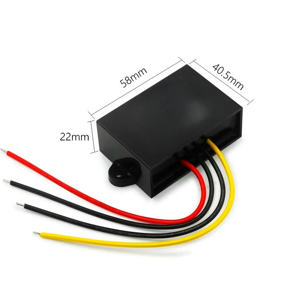 Waterproof Step-down Converter 12 24V 36V 48V 60V 72V 80V 85V to 12V 1A 2A 3A 5A Volt Regulator DC to DC Mini Buck Converter Oasis Select 6A 15-85V 12V