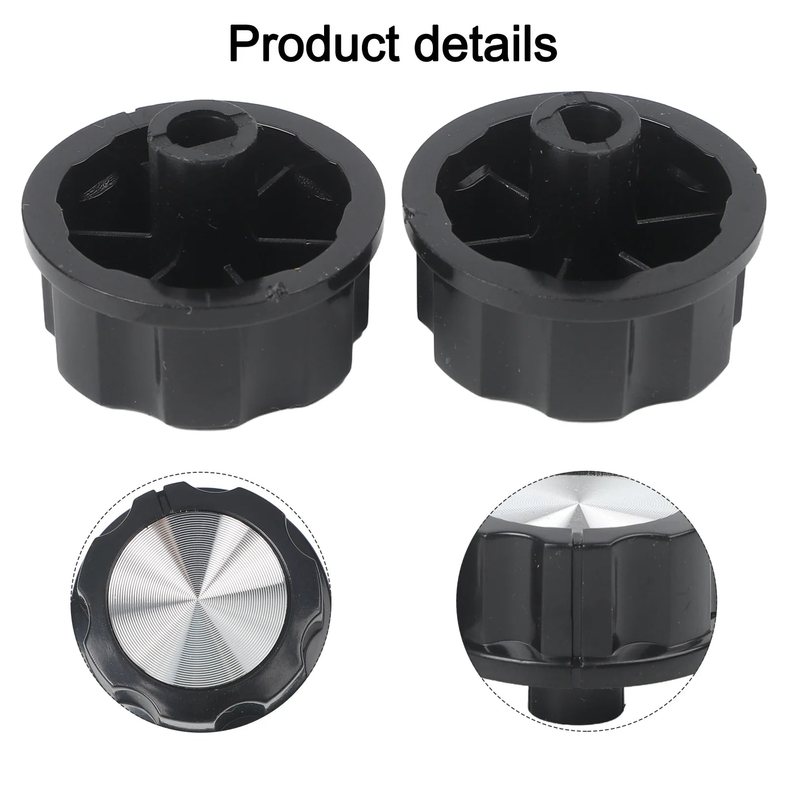 2pcs Timer Switch Knob Button D Type Timer Semi-circular Shaft Switch For Air Fryer Ovens Pressure Cookers Accessories Oasis Select