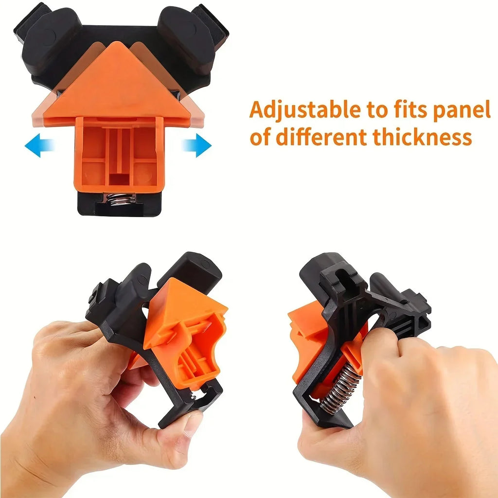 2pcs 90 Degree Corner Clamps For Woodworking, Fast Adjustable Quick Spring Loaded Woodworking Clamps,Cabinets,Photo Framing Oasis Select
