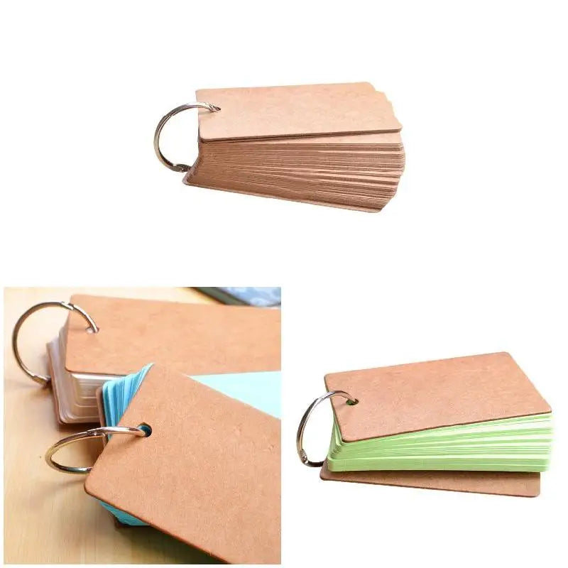 Portable Buckle Binder Flash Cards Memo Pad | DIY Notes