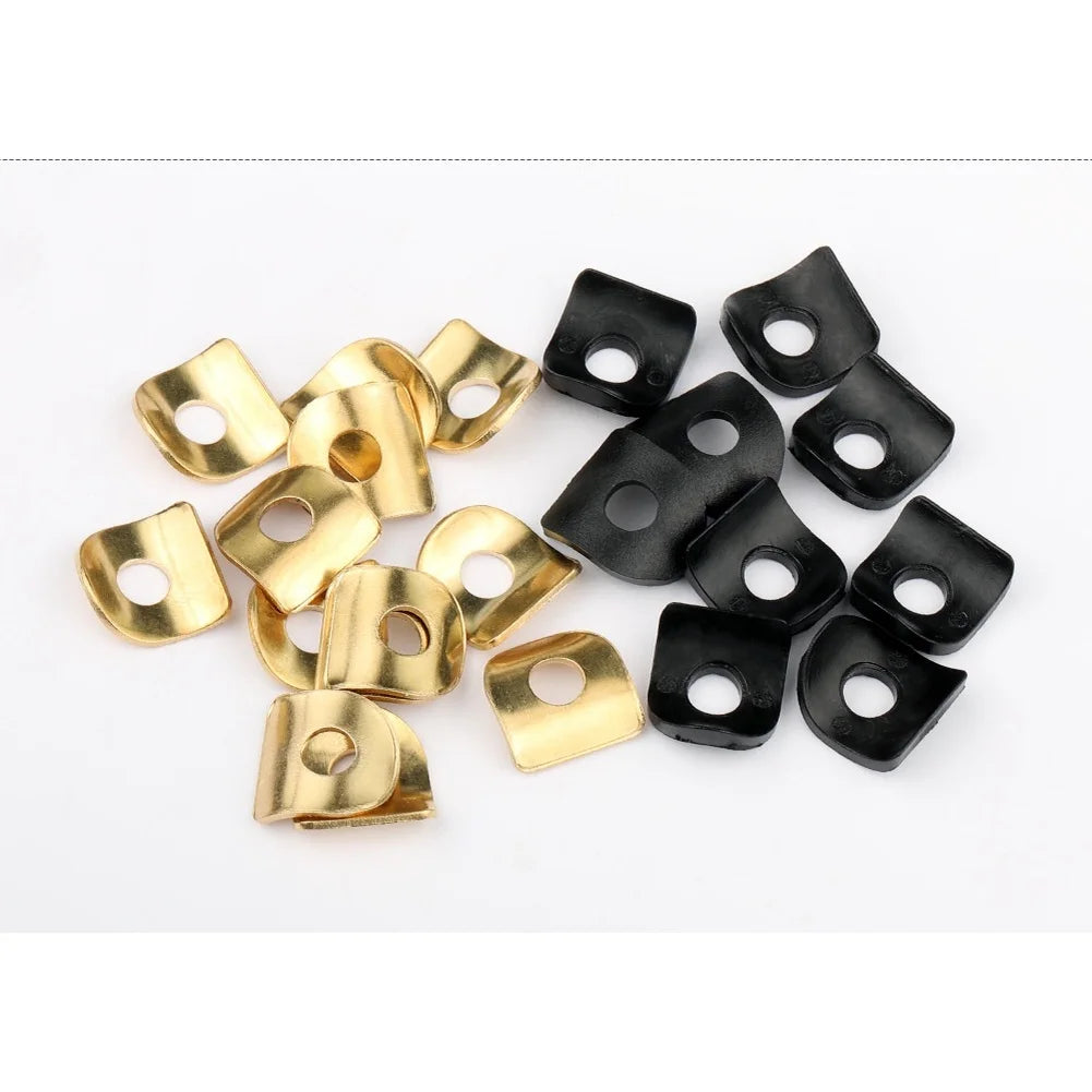 10pcs Bicycle Seatpost Clamp Shim Set Copper Alloy Material 5.3mm Center Hole Fits For M5 Handle Rods Ergonomic Curve Design Oasis Select