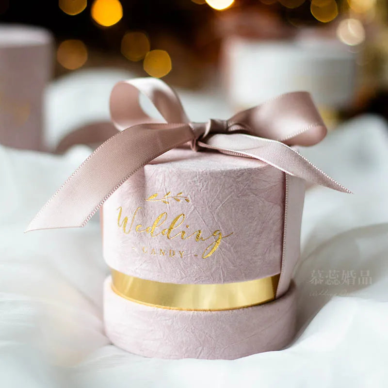 Velvet Candy Box Reusable Gift Box Packaging Wedding Candy Box Versatile Ins Gift Bag For Festival Home Decor Jewelry Storage Oasis Select pink-S Other