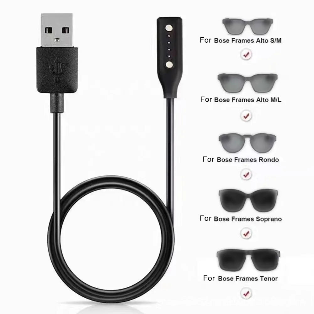 Magnetic Charging Cable for Frames and Audio Sunglasses 1 Meter PC Construction Maintains Strong Magnetic Hold Oasis Select